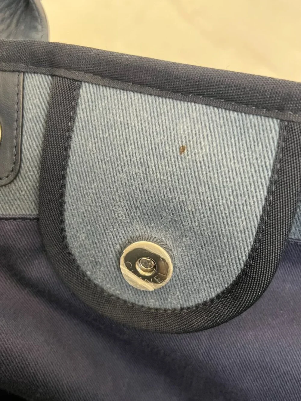 Chanel Blue Sequins canvas tote  Deauville large size - Picture 17 of 17